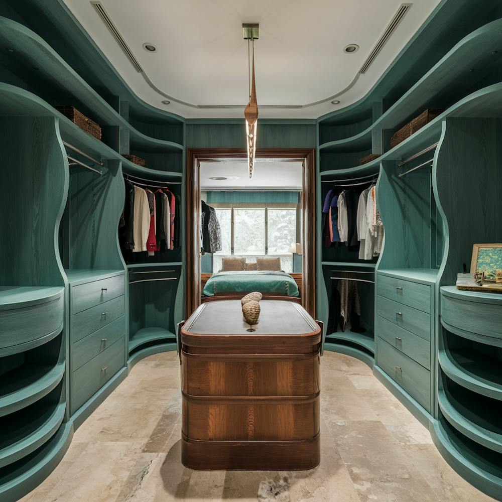 The Riverine Retreat walk in wardrobe