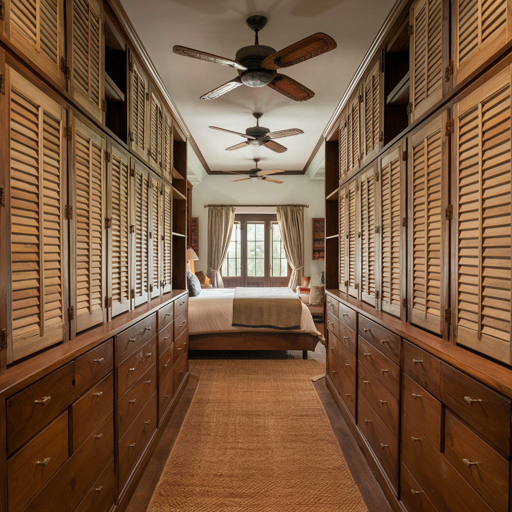 The Colonial Fusion walk in wardrobe