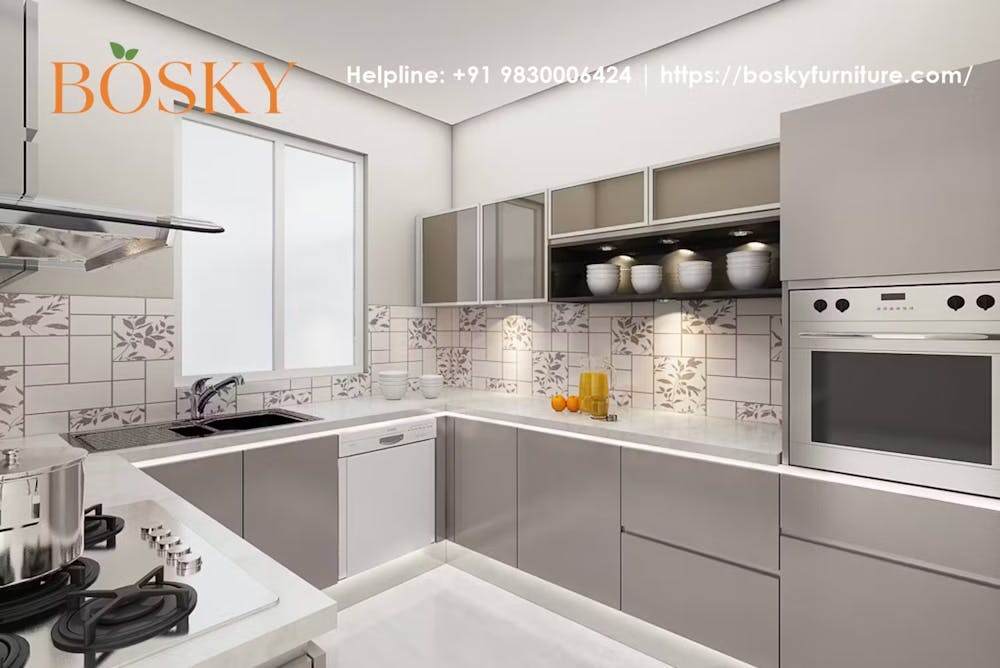 Install Open Shelves Into Your Modern Kitchen Design