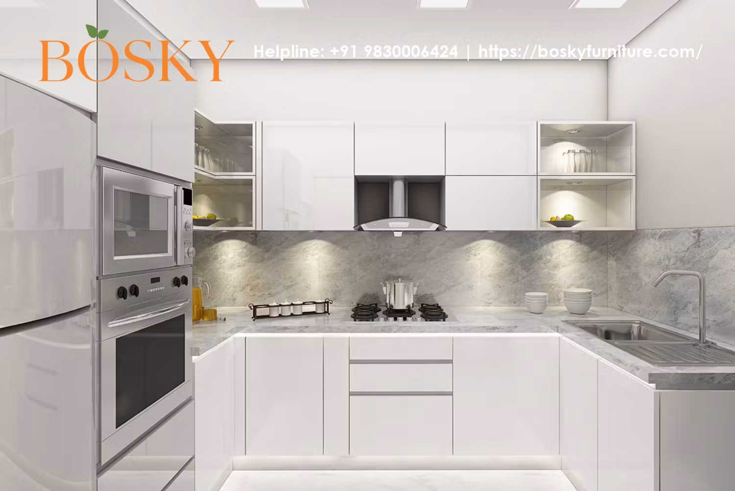 Minimalistic Modular Kitchen Interior Design