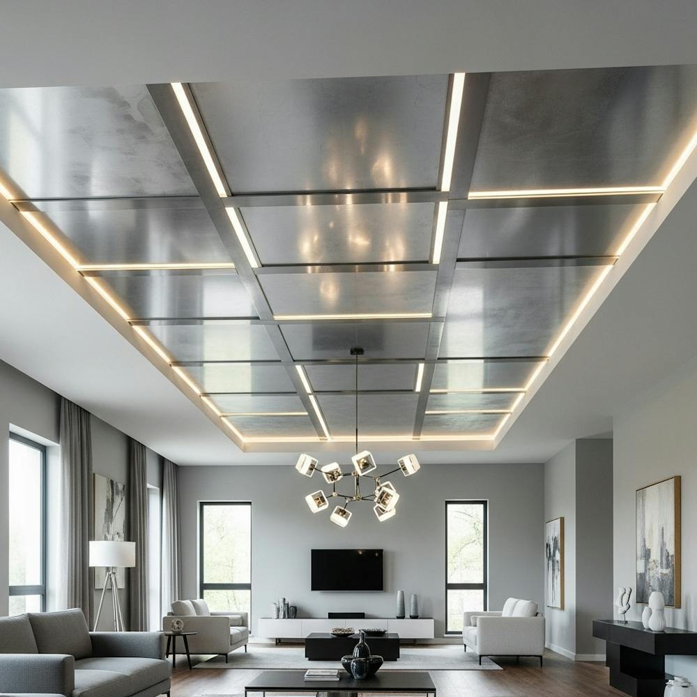 Metallic Grid Ceilings