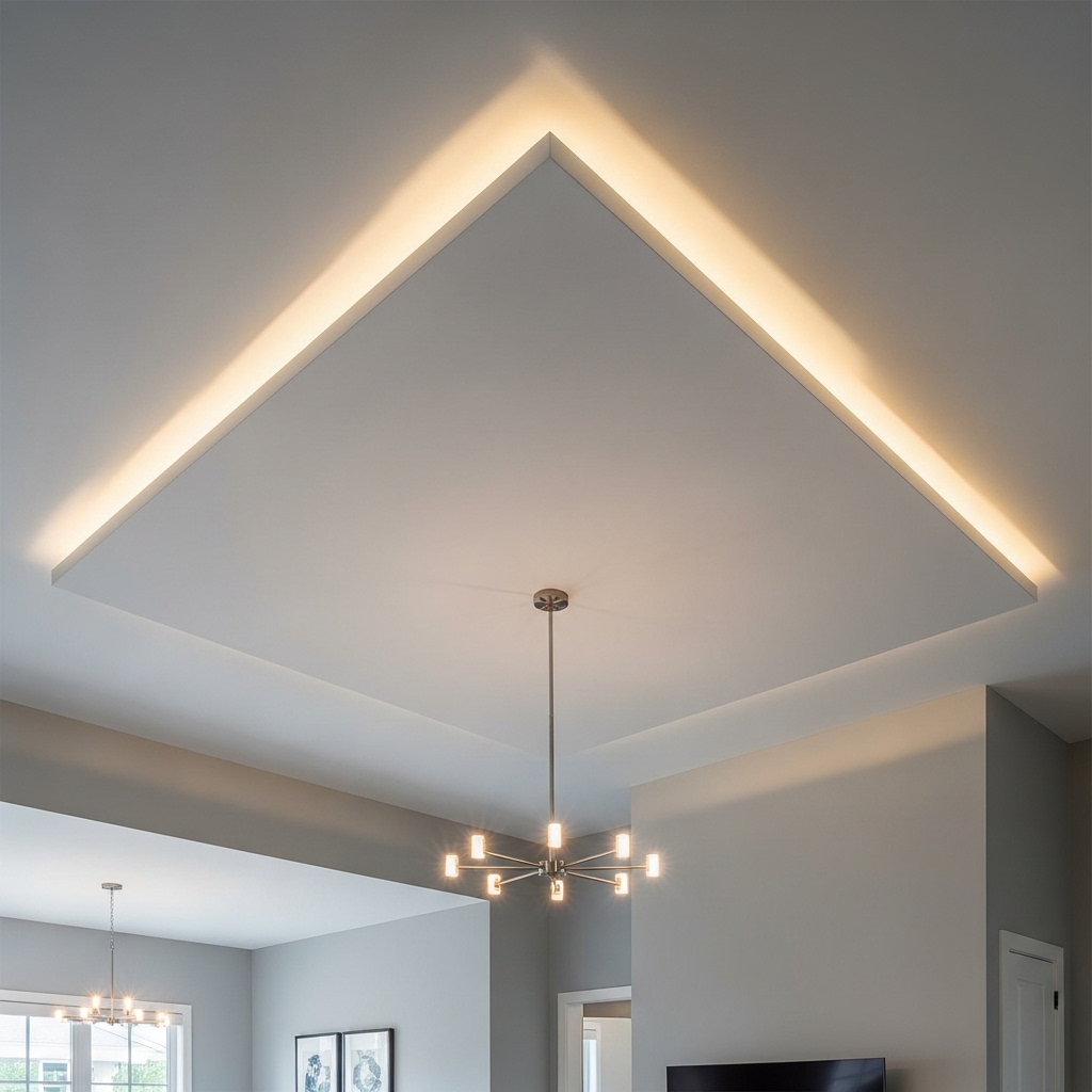 Floating Ceilings with Hidden Lights