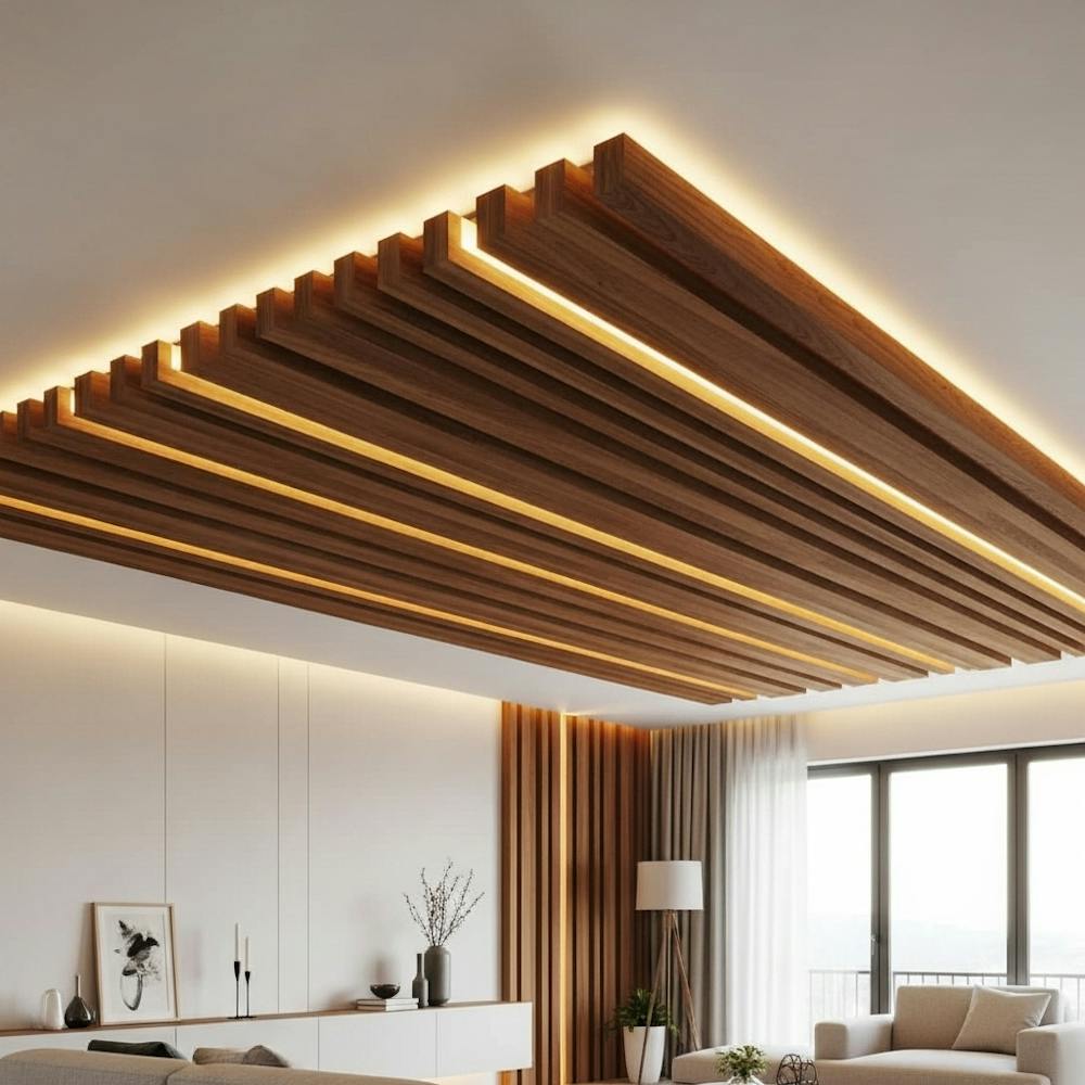 Wooden False Ceiling Panels