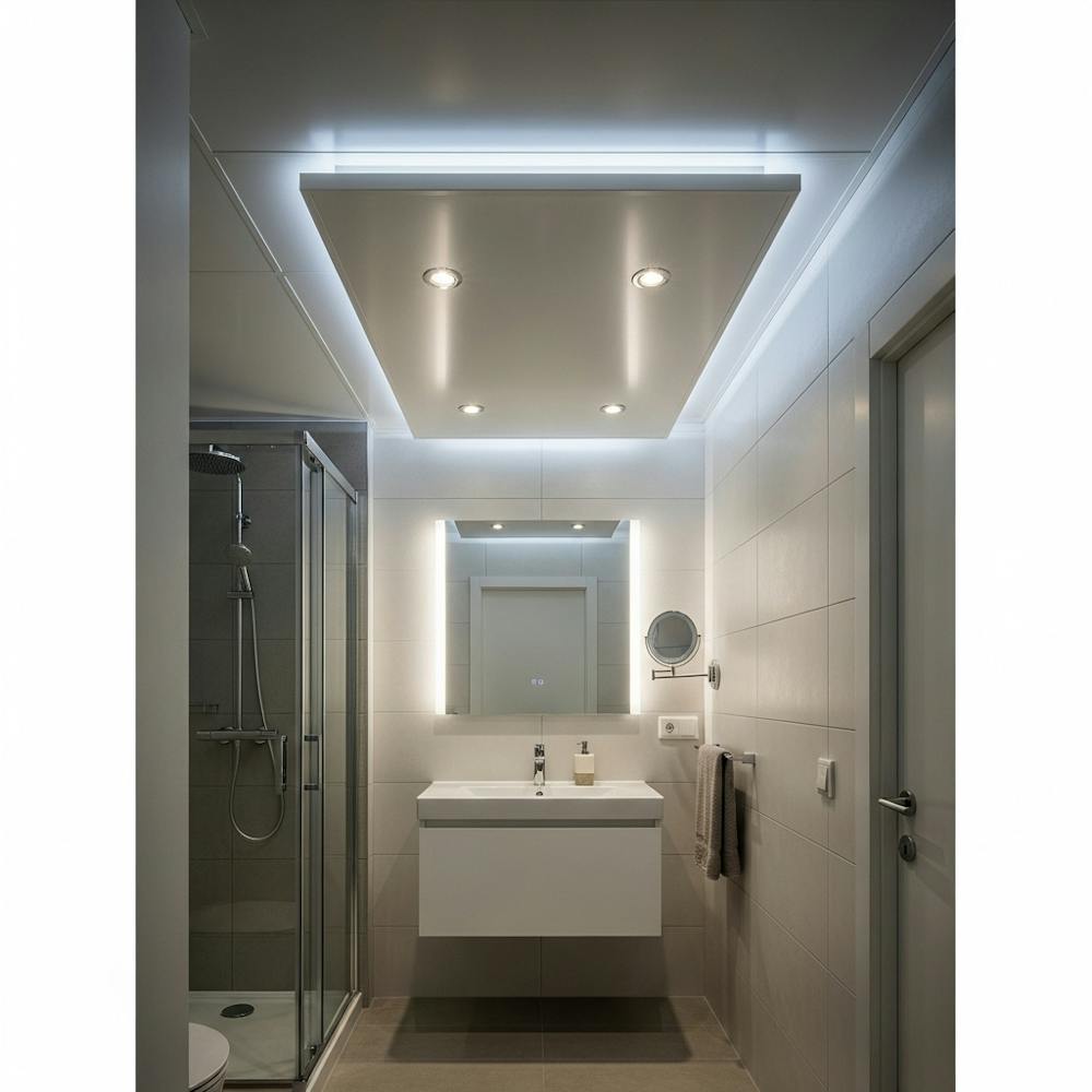 False Ceiling for Small Indian Bathroom
