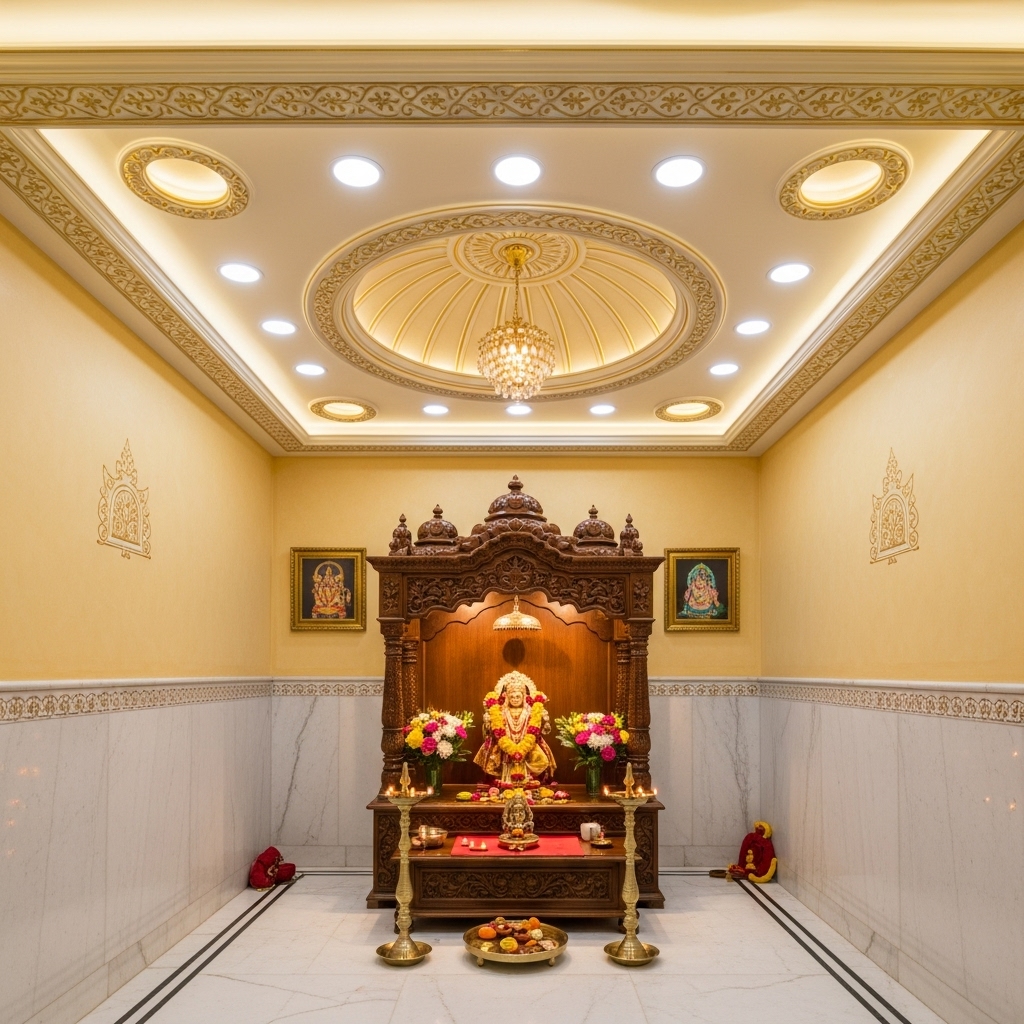 False Ceiling for Small Indian Bathroom