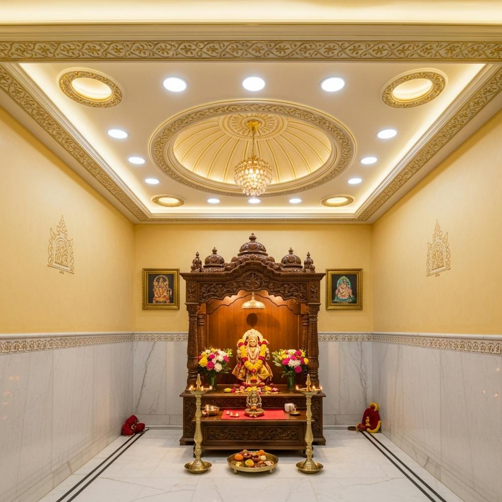 False Ceiling for Small Indian Bathroom