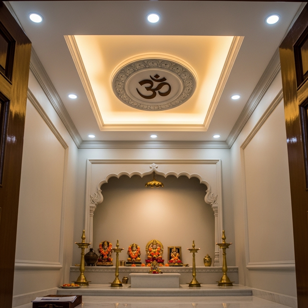 False Ceiling for Small Indian Bathroom