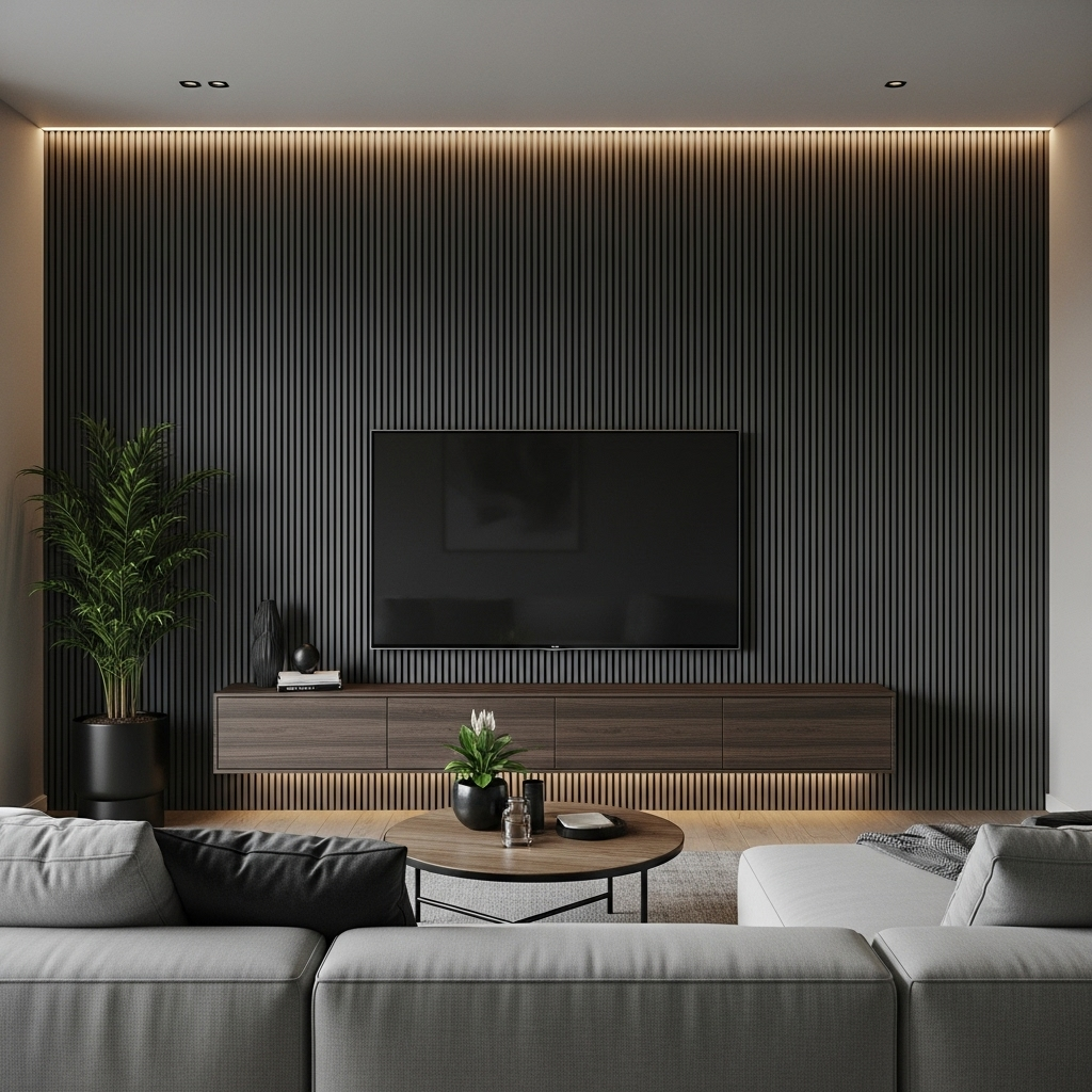 best wall panelling designs for living rooms in Kolkata homes