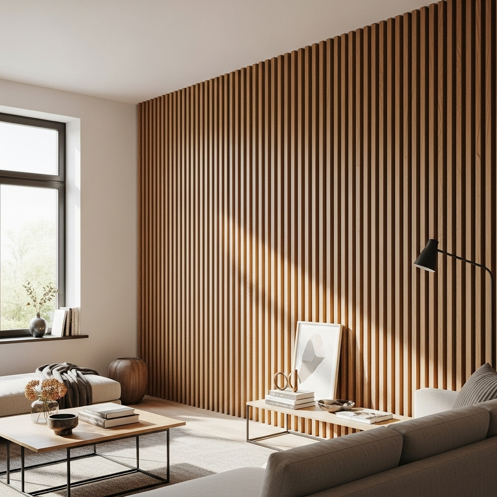 Wooden Slat Elegance