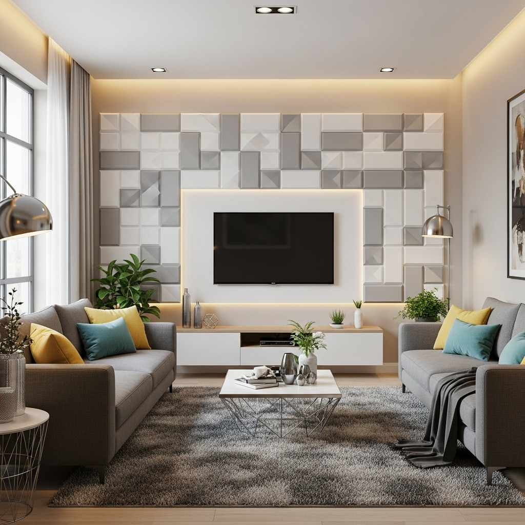 Decorative Wall Panelling Living Room