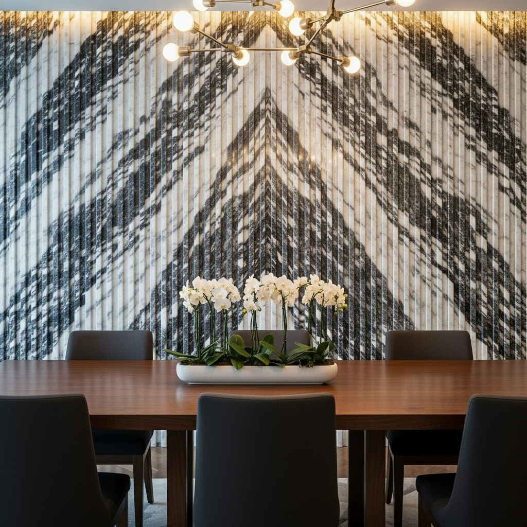 Marble-Finish Louvers for Luxury