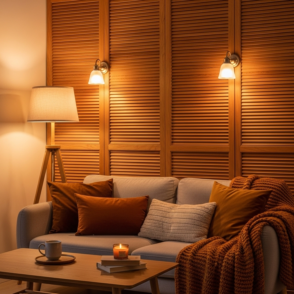 Wooden Louvers for Warmth 