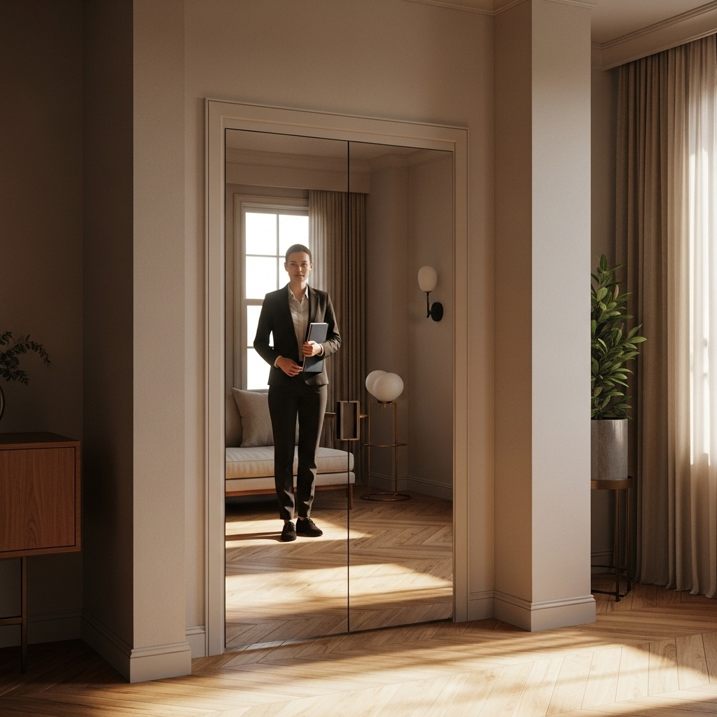 Mirror Glass Wardrobe