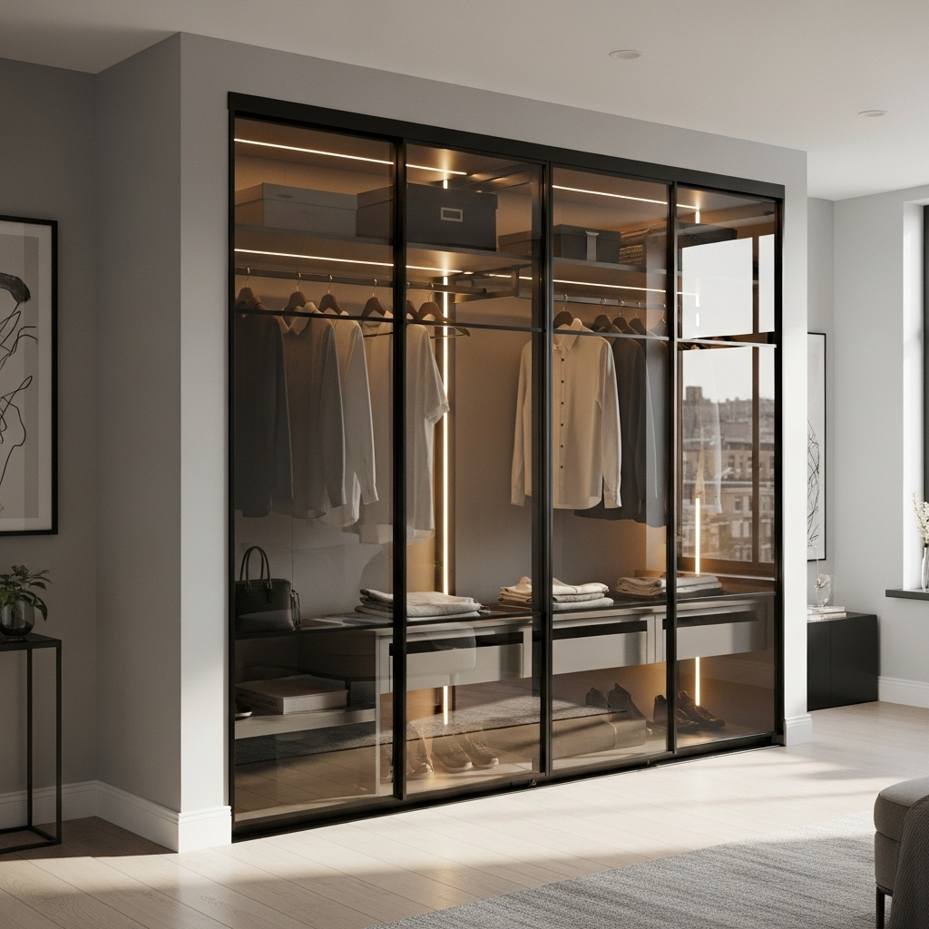 Sliding Glass Wardrobe
