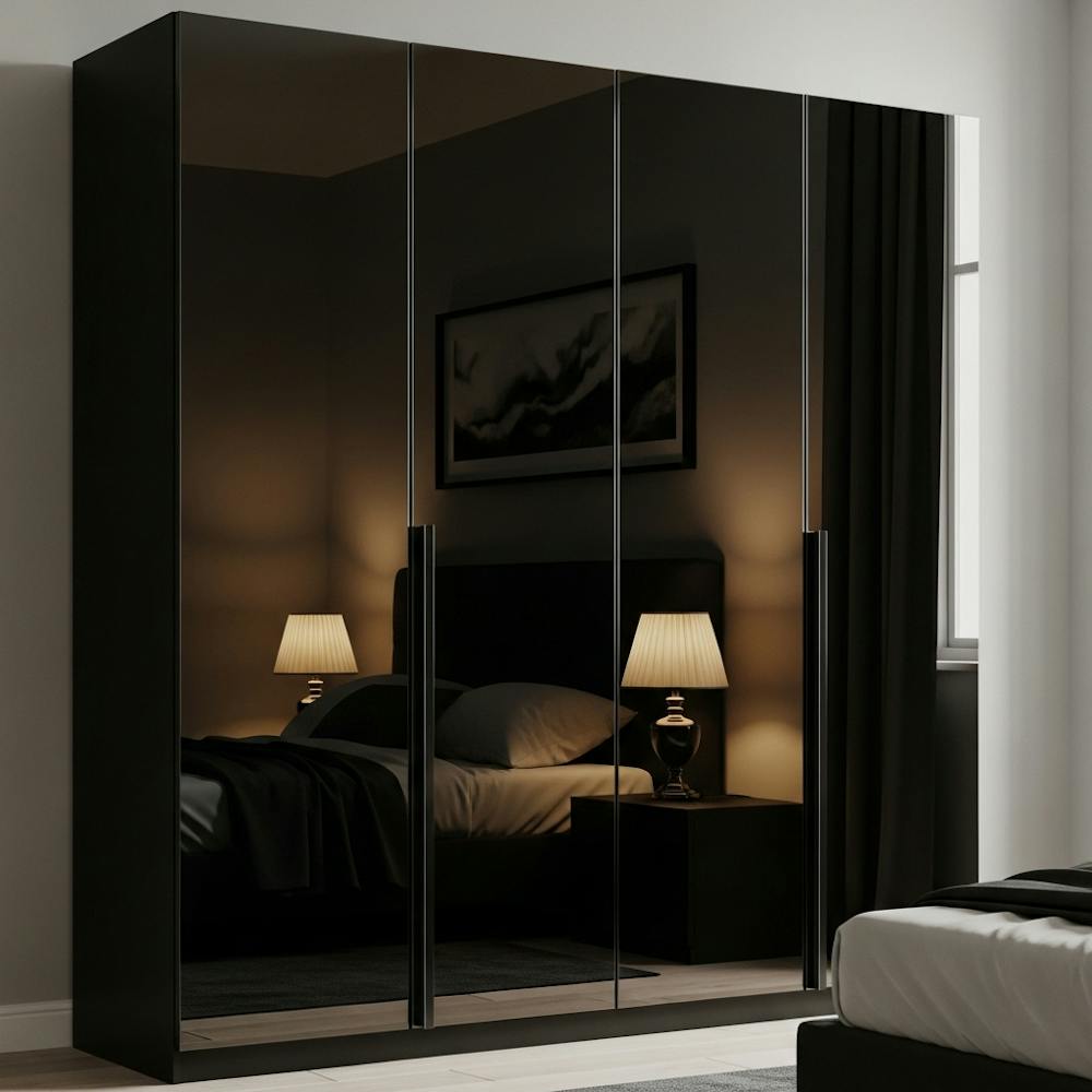 Lacquered Glass Wardrobe