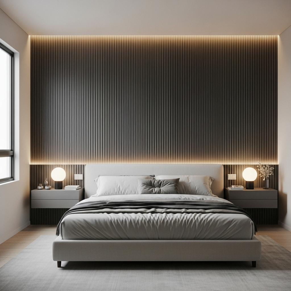 Bedroom Wall Panelling