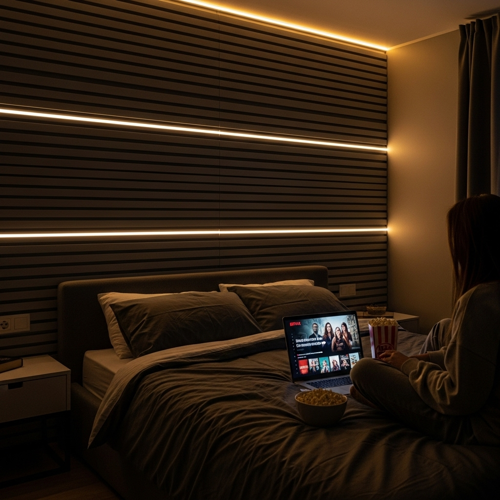 Modern Bedroom Wall Panelling