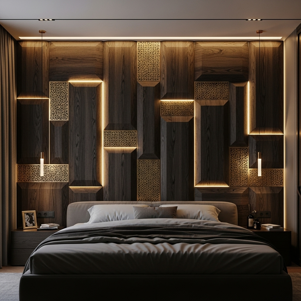 Master Bedroom Wall Panelling