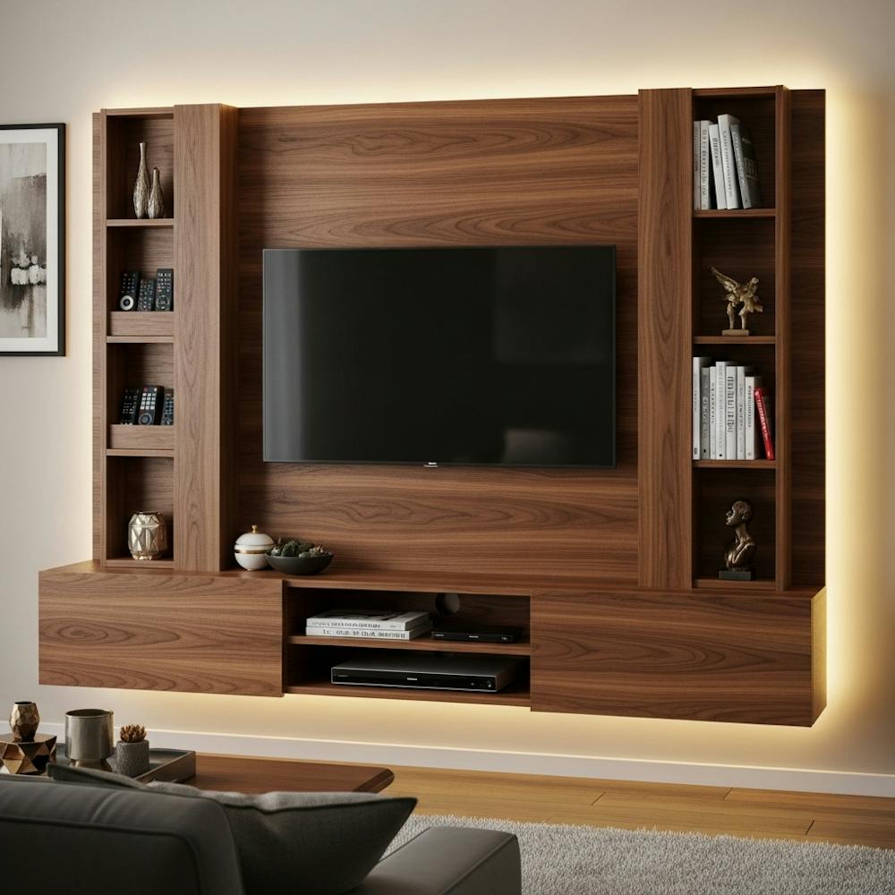 Ā TV Panel Design for Drawing Room