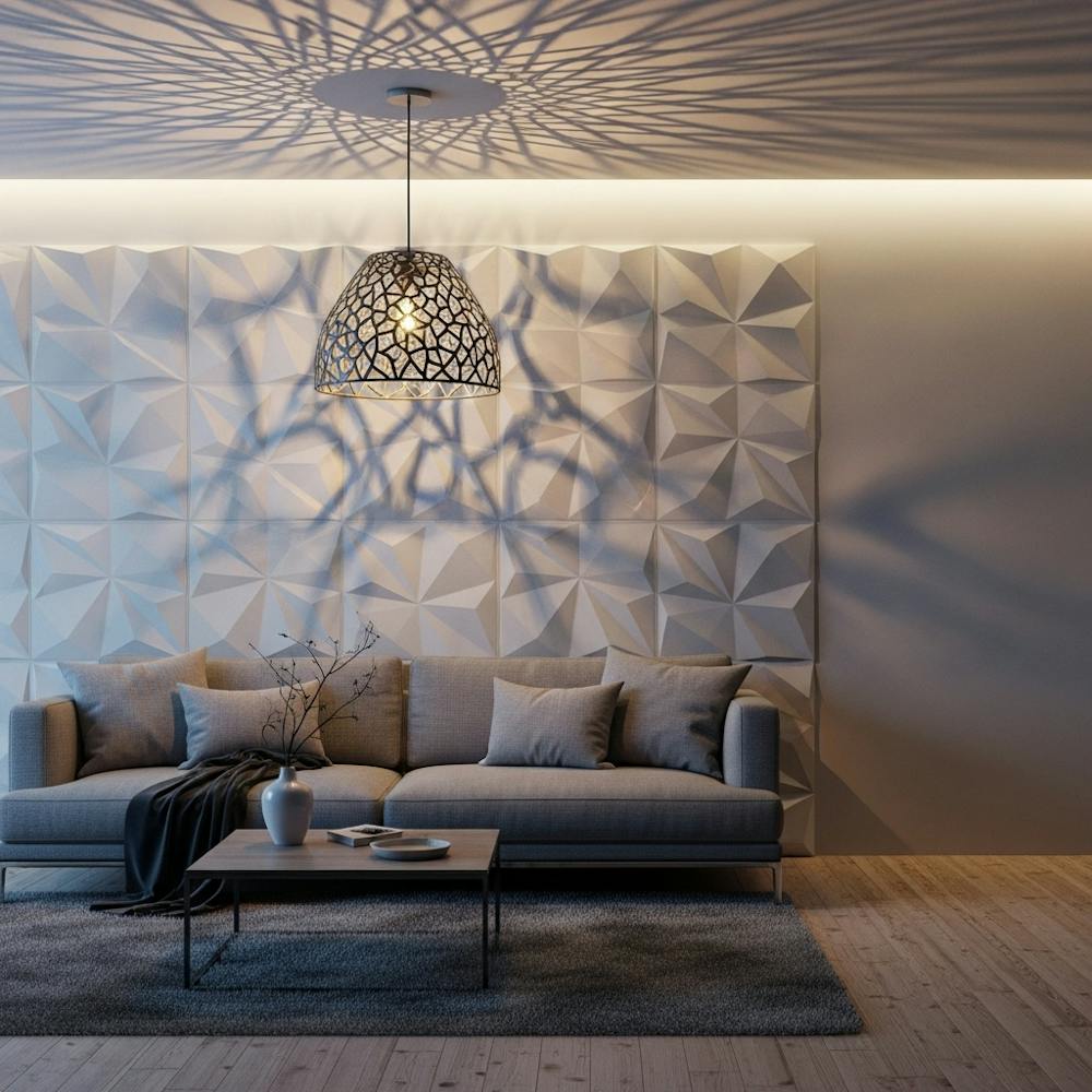 3D Wall Panels for Drawing Room