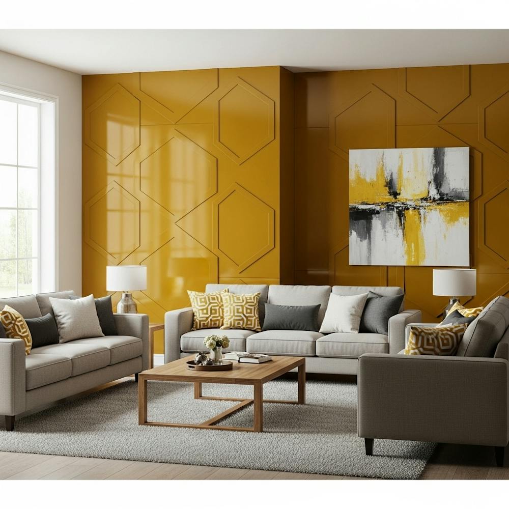 Ā pvc drawing room wall design