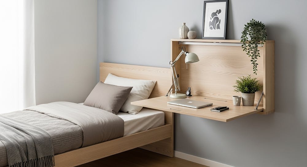 Floating Desk for Tiny Rooms