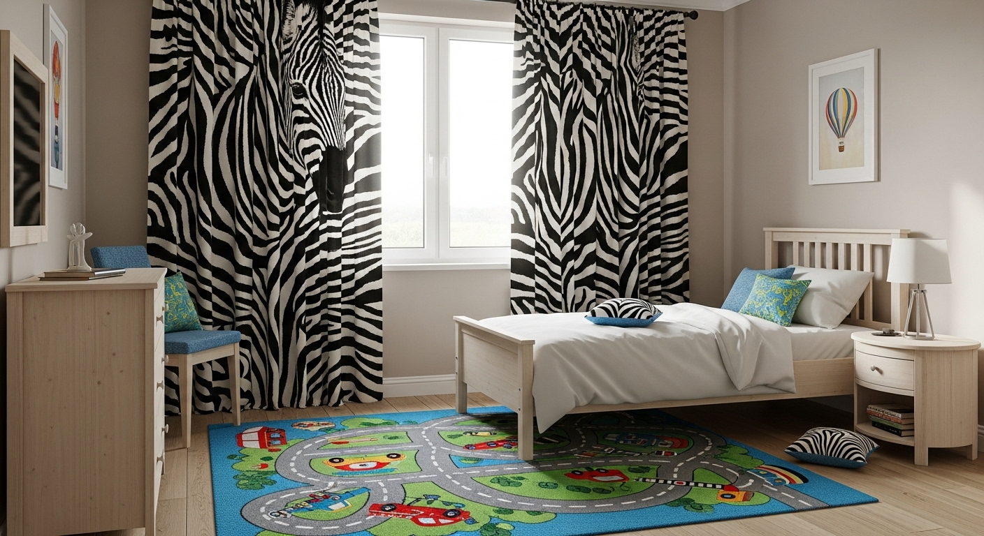 Curtains and Textiles That Pop