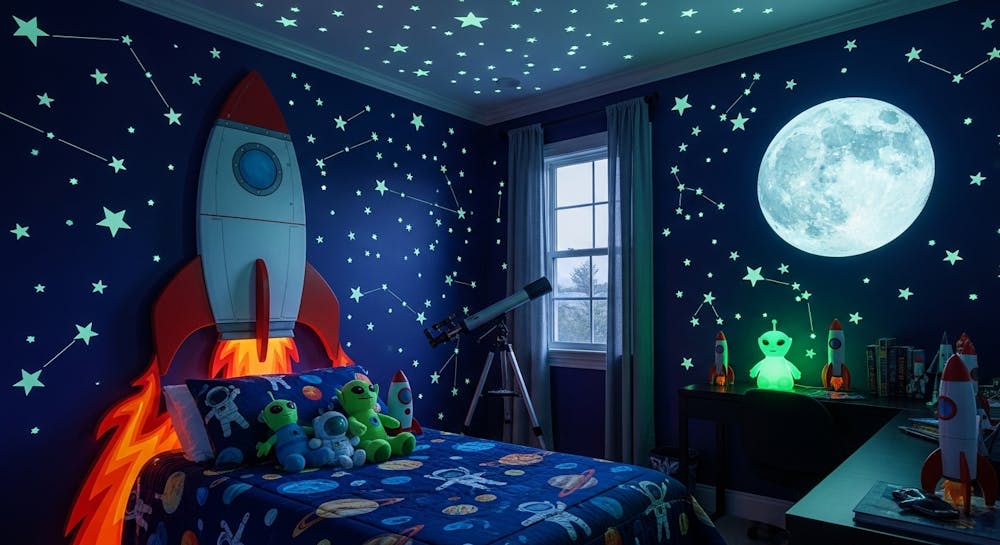 Bold Themes for a Boysâ Bedroom