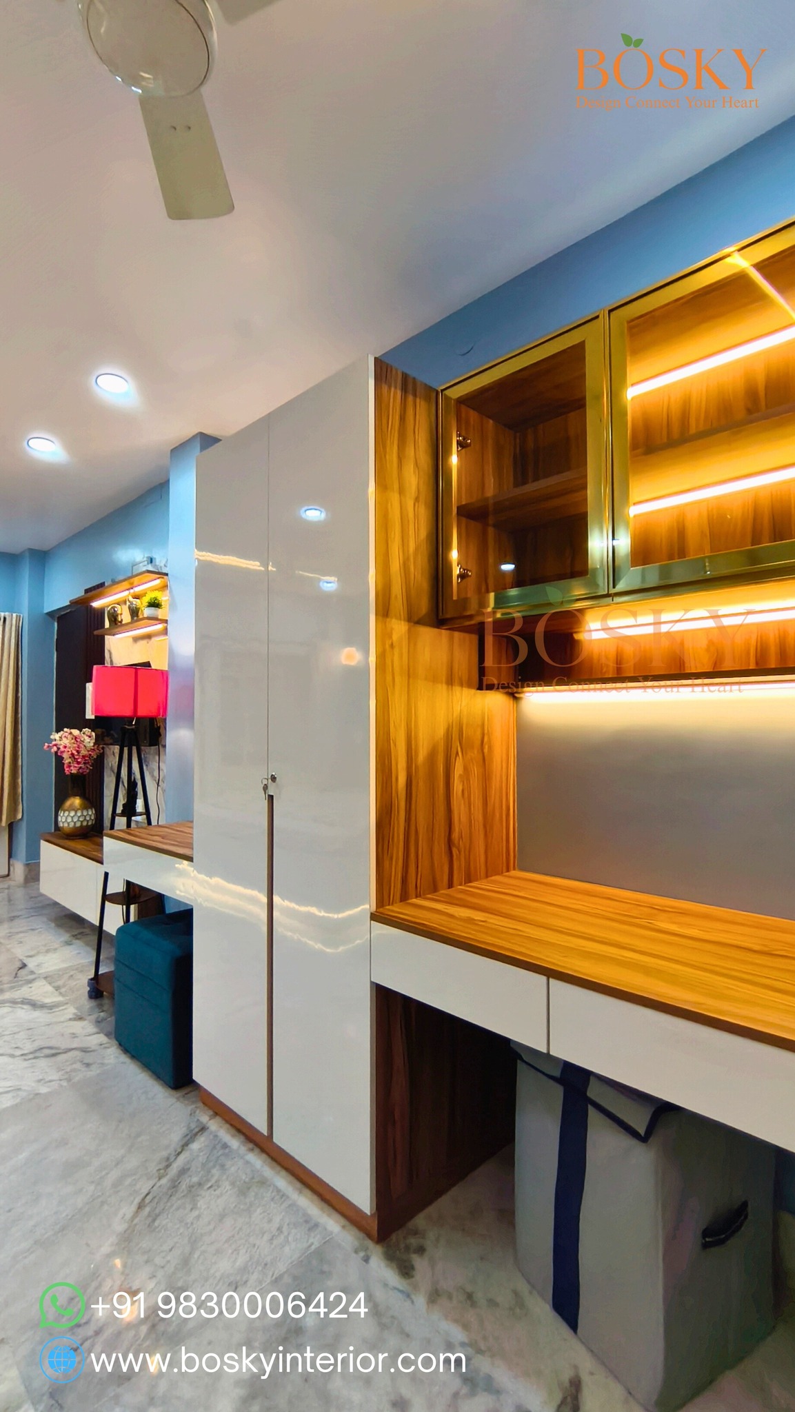 Wardrobes: quiet outside, organised inside