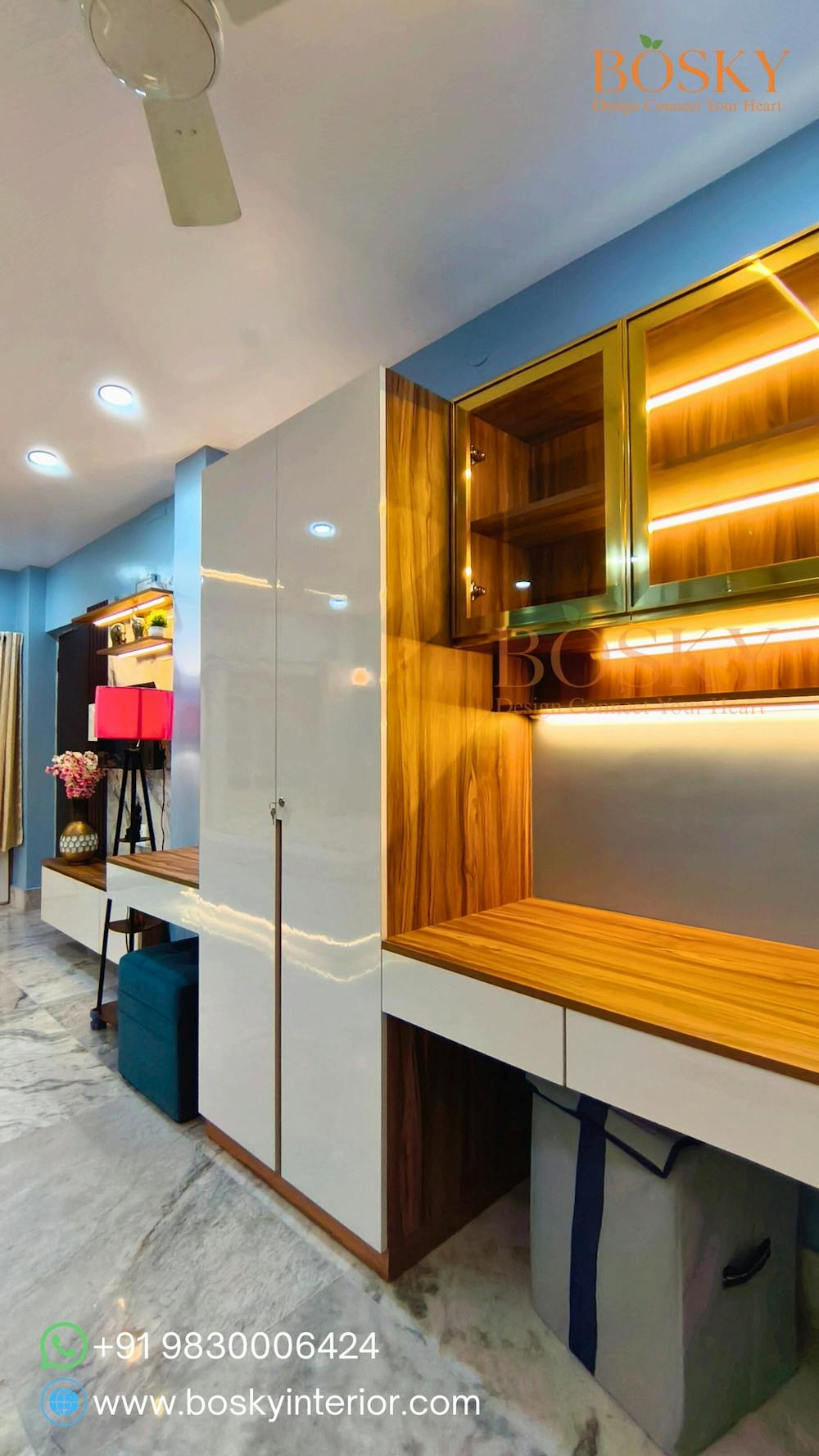 Wardrobes: quiet outside, organised inside