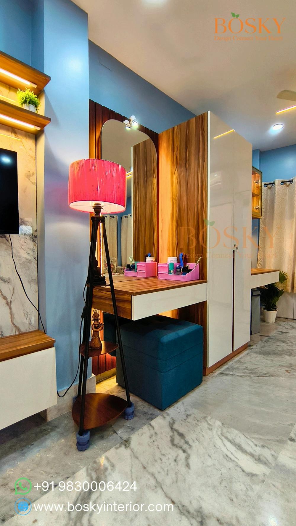 Metallic accents use sparingly