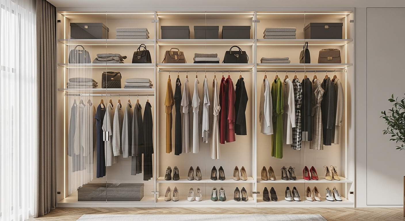 Transparent Walk-In Wardrobe