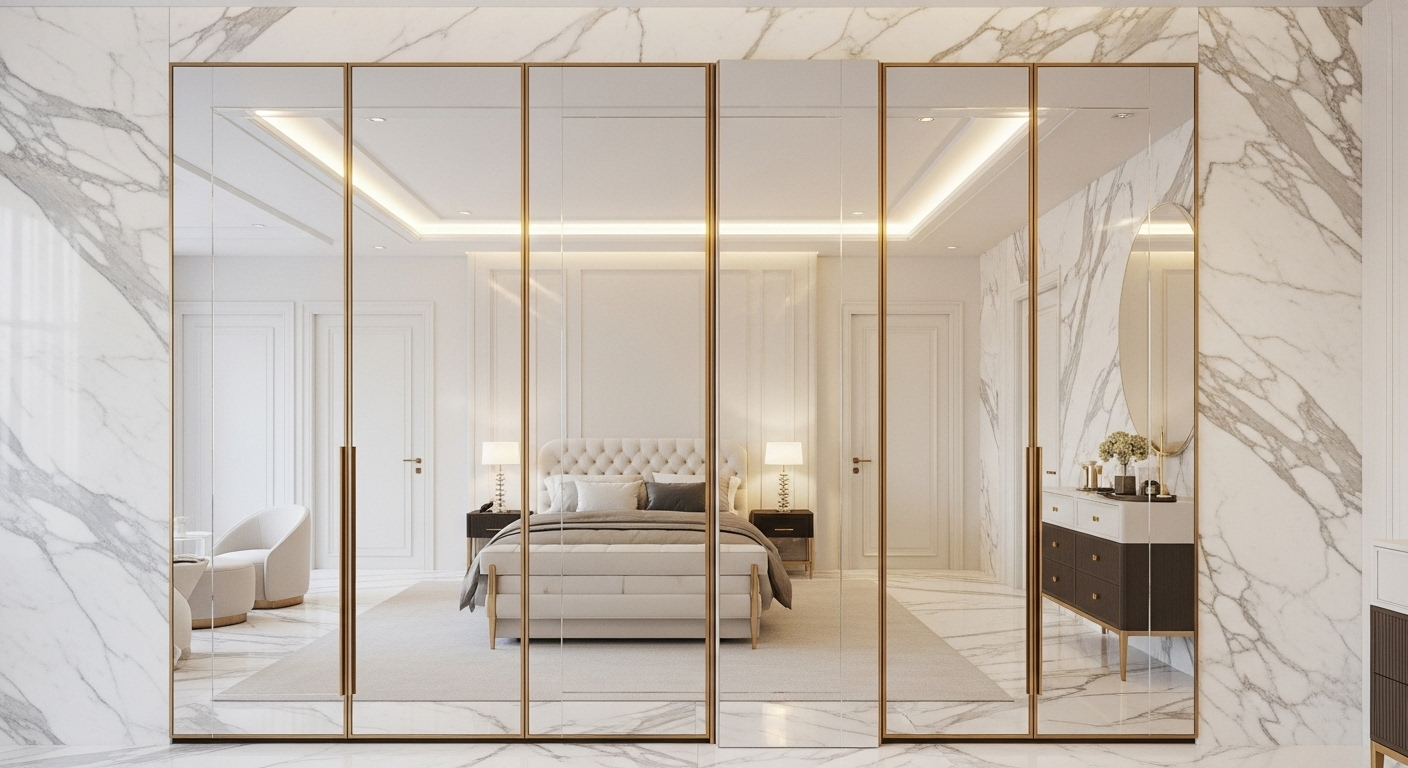 best glass wardrobe design 