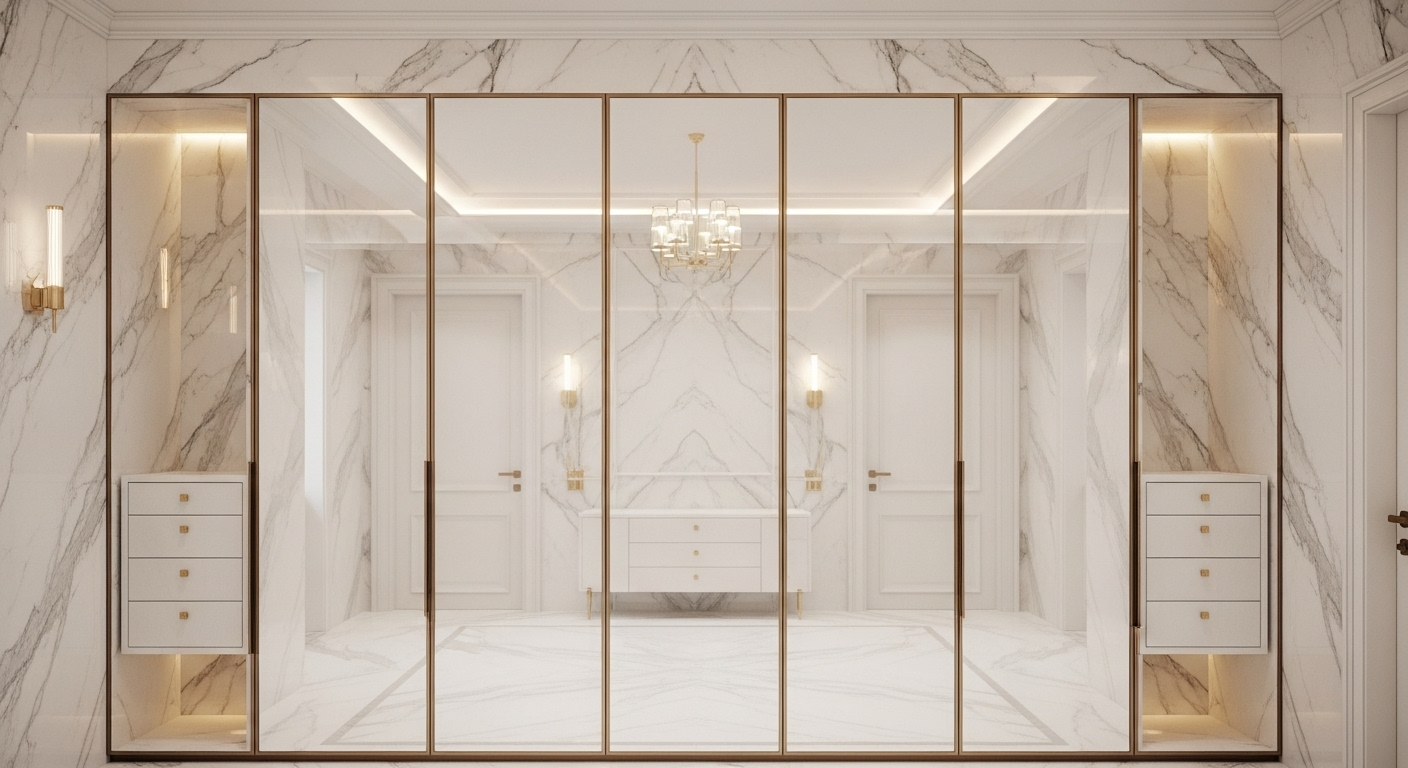 best glass wardrobe design 