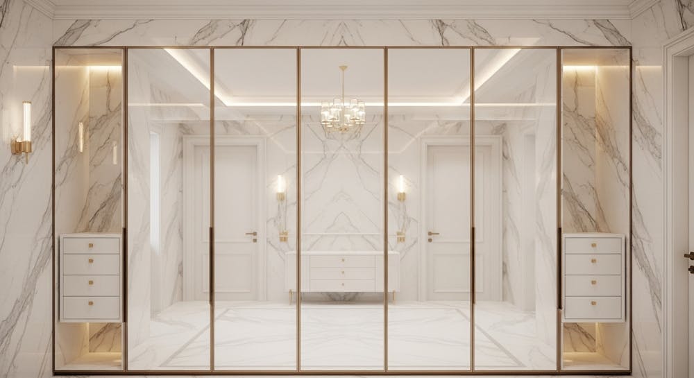 best glass wardrobe design