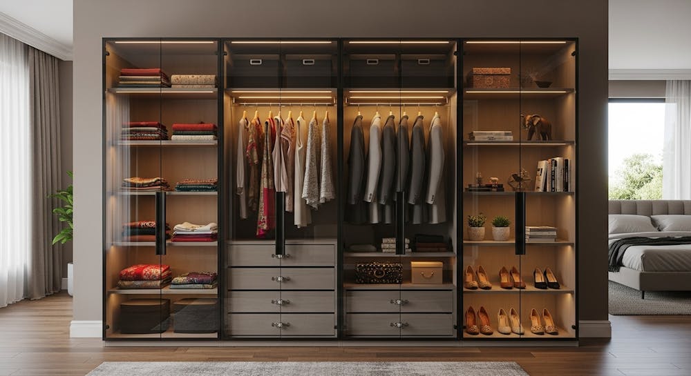 Wardrobe with Integrated Vanity