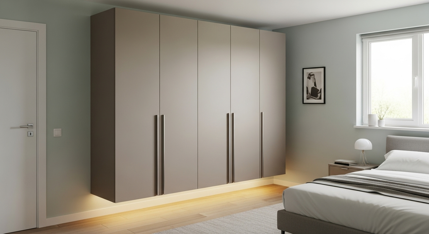 small bedroom wall wardrobe designs
