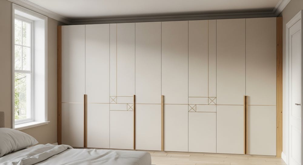 full wall cupboard design for bedroom