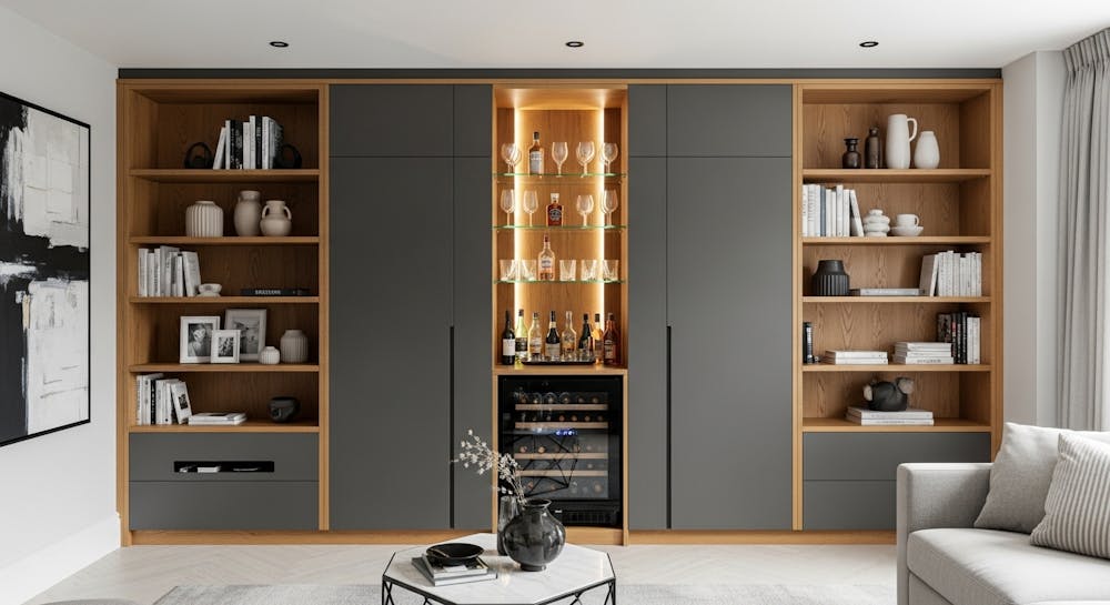 wall almirah design for living room