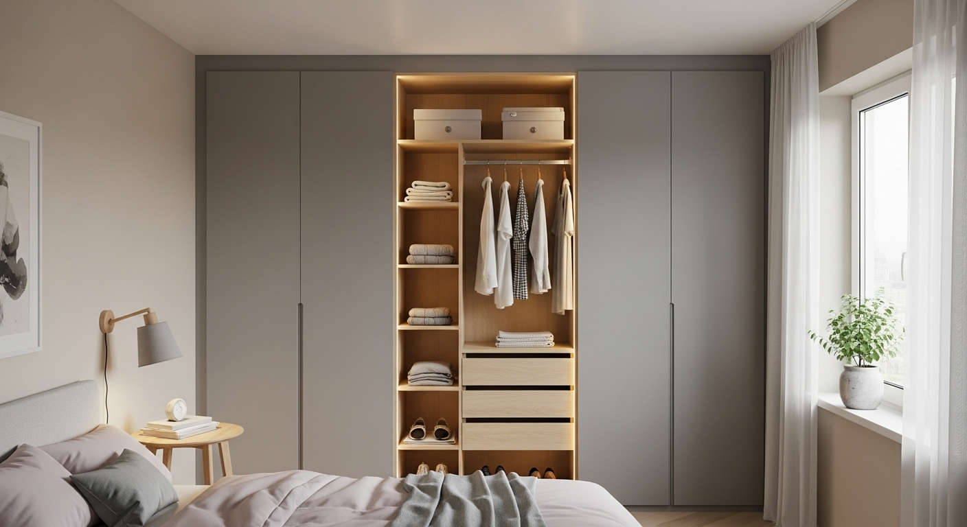  wall fitting wardrobe design