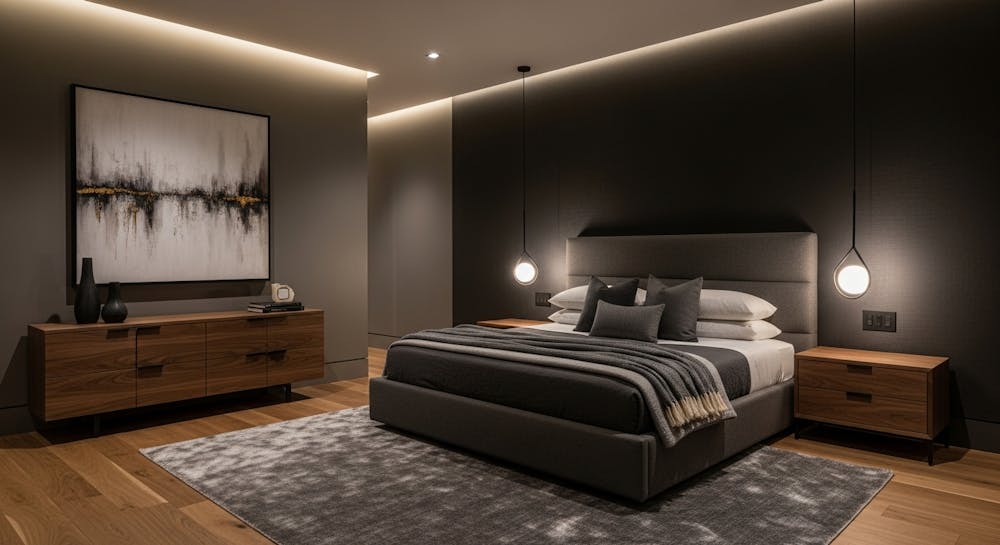A Master Bedroom with Mood