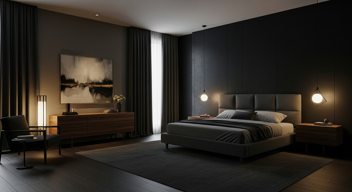A Master Bedroom with Mood