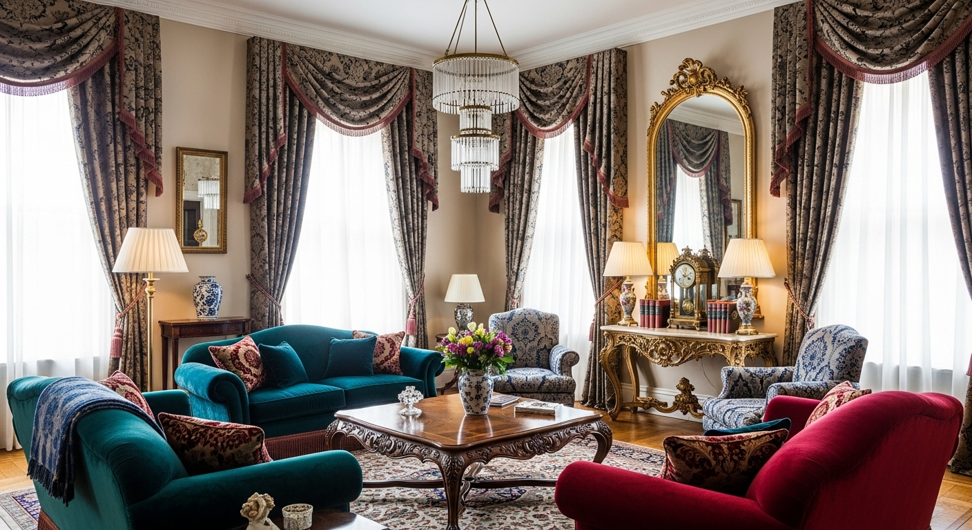 A Drawing Room with Gentle Drama