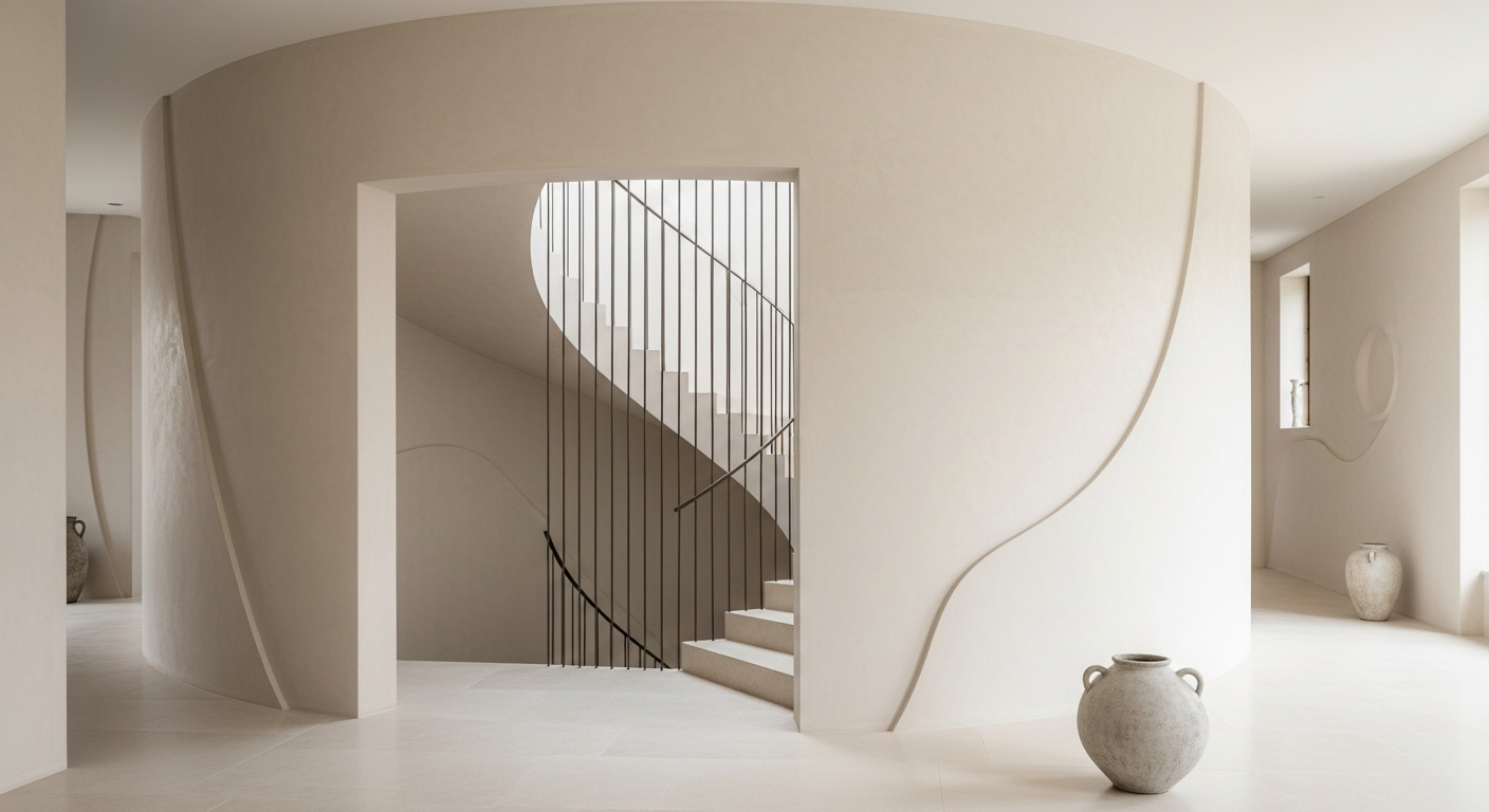 Sculptural Plaster Sweep