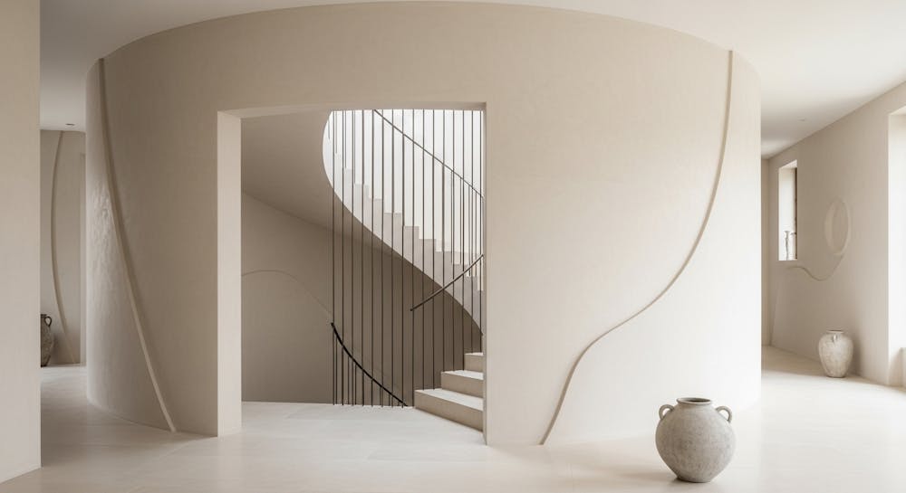 Sculptural Plaster Sweep