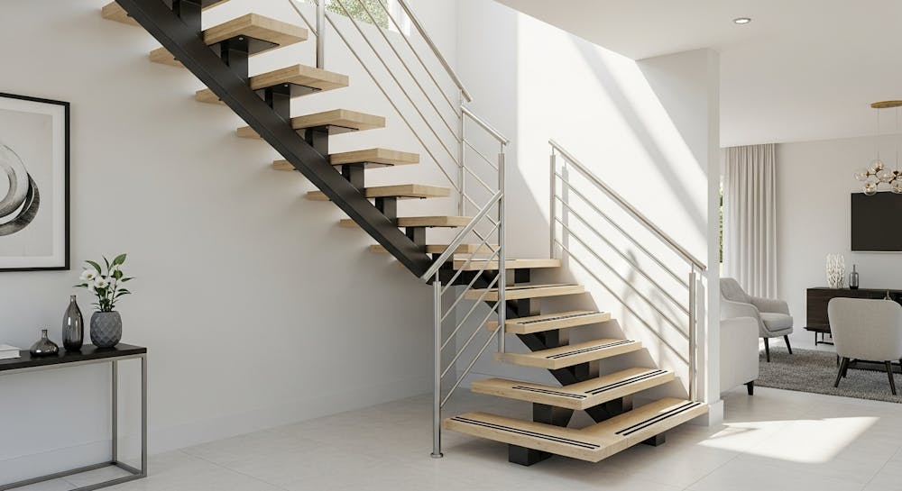 Steel Spine with Open Risers