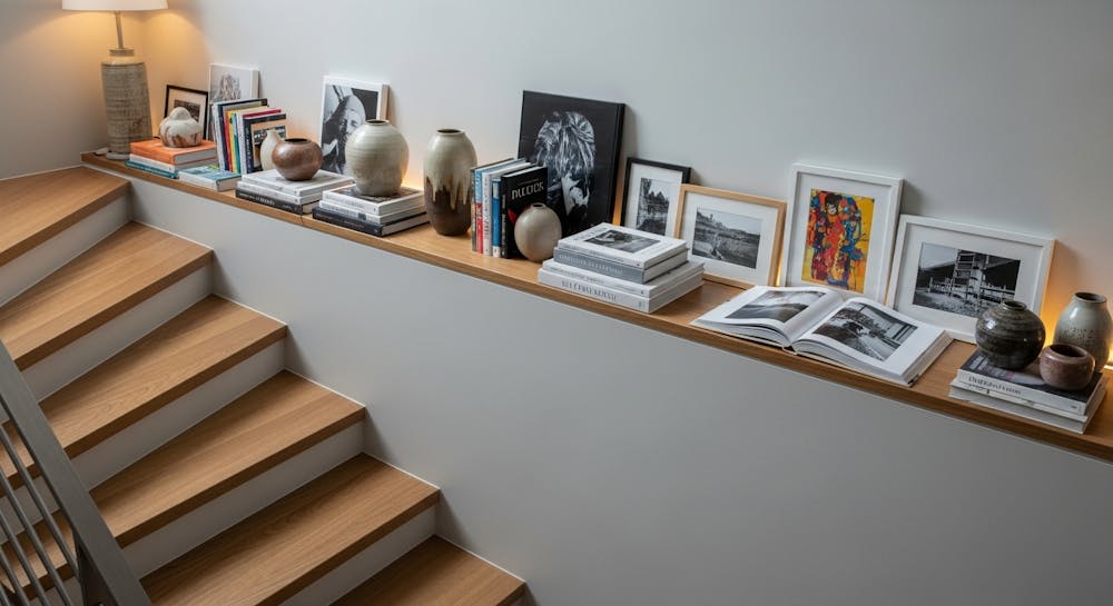 Half Turn Stair with Picture Ledge