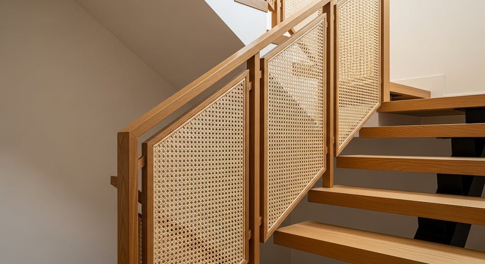 Cane + Timber Rail for Warmth