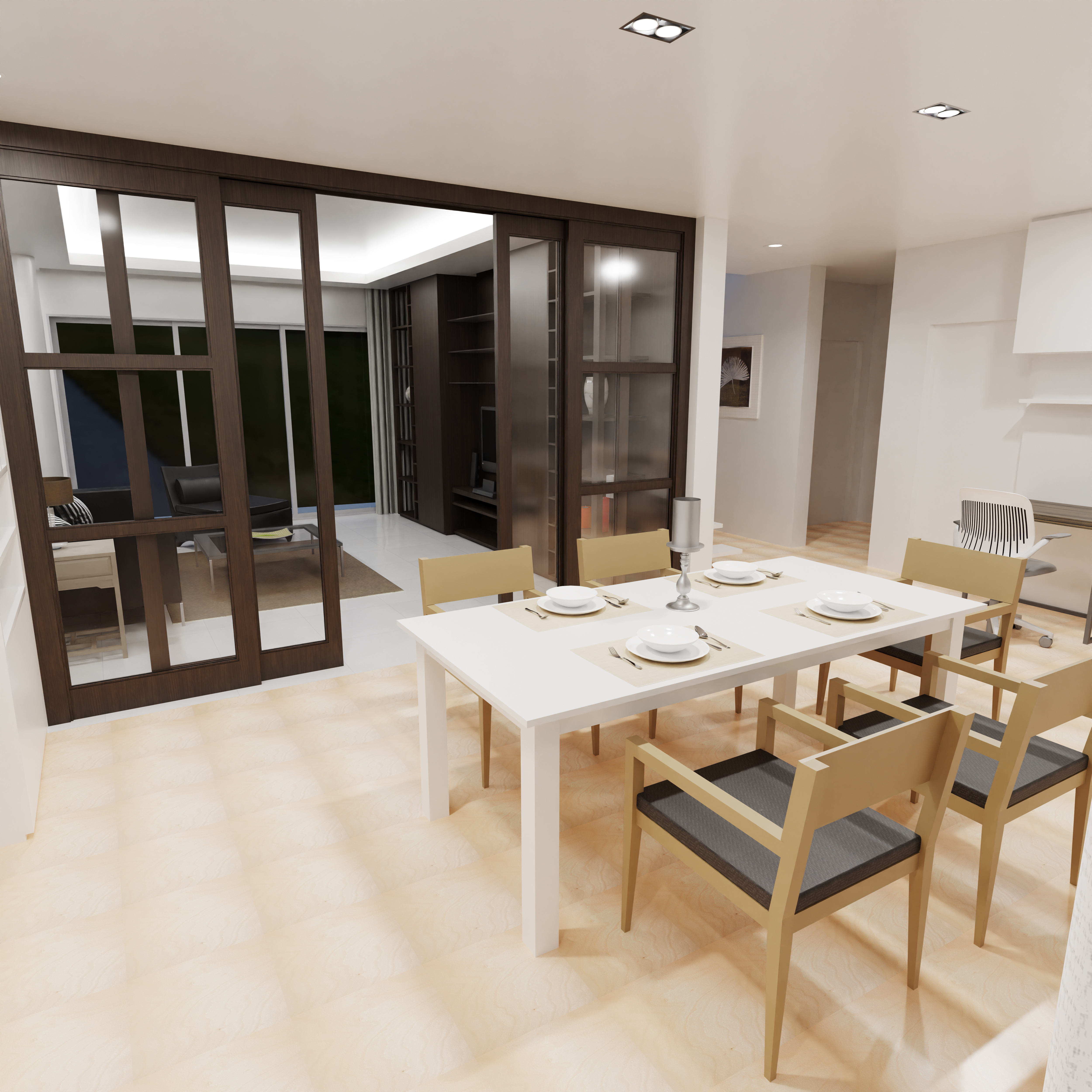 Dining Room and Kitchen Partition Ideas