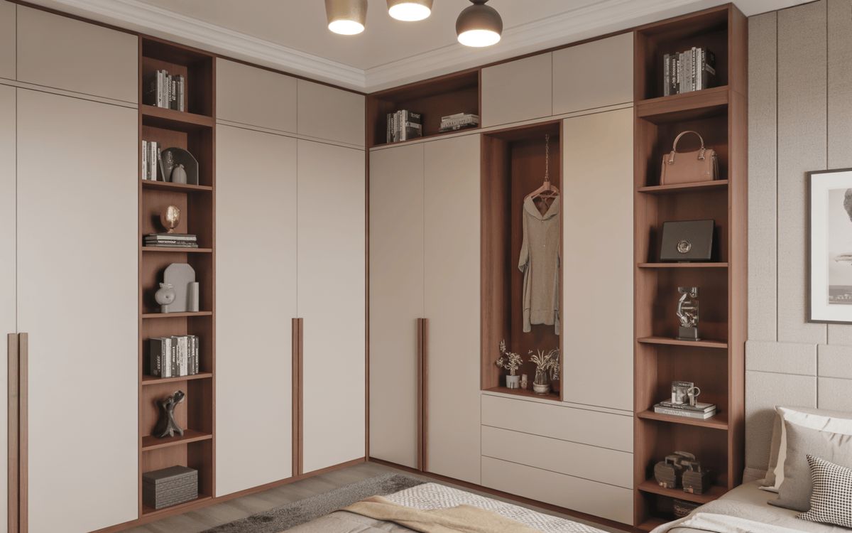  Floor-to-Ceiling L Shaped Built-in Wardrobe
